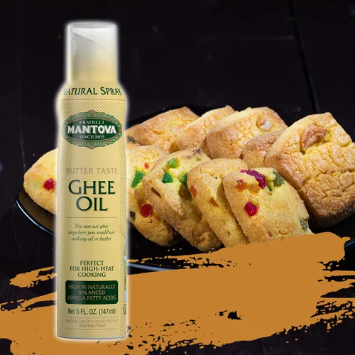 Vista 6 de Mantova Juego de 3 aceites en aerosol Keto (aguacate, ghee, coco MCT)