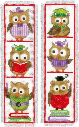 Vista 10 de Vervaco Kit de marcapáginas de punto de cruz Little Monsters (juego de 2) 2.4 x 8 pulgadas