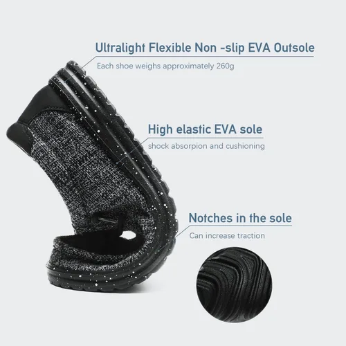 Vista 4 de Mocasines con cordones lavables a máquina para hombre, zapatos casuales sin cordones, ligeros, cómodos, suela suave, para caminar, viajar, playa