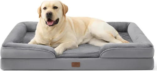 Vista 27 de Bedsure - Cama para gatos de interior, sofá cama lavable para perros muy pequeños, espuma de soporte con funda extraíble y lavable, forro Gris