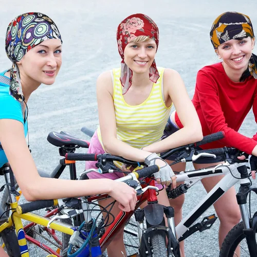 Vista 5 de Geyoga 6 unidades de bufanda para la cabeza para mujer, bufandas preatadas, gorros, gorros, con estampado elástico, para dormir, turbante, bufanda