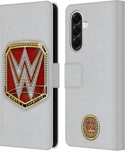 Vista 190 de Head Case Designs Officially Licensed WWE Cruiserweight Champion Title Belts Leather Wallet Case Compatible with Samsung Galaxy A07 4G Campeón
