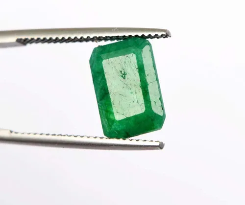 Vista 2 de GEMHUB 4.35 quilates perfecto corte esmeralda verde natural esmeralda piedra preciosa suelta para anillo colgante B-8056, Gema, Zambian - esmeralda