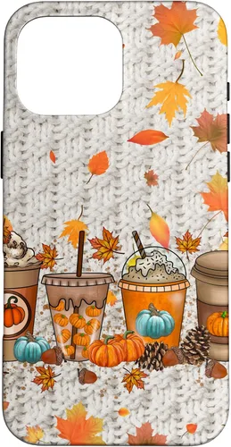 Vista 19 de iPhone 16 Acción de Gracias Otoño Hojas Otoño Calabaza Especias Funda