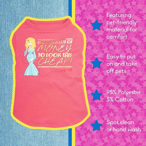 Vista 3 de Doggy Parton Para Mirar Esta Camiseta Barata - XS
