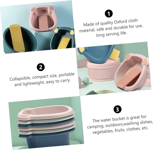 Vista 2 de Healeved Tabla de lavado para lavadero a mano, diseño de ahorro de espacio para dormitorio y hogar