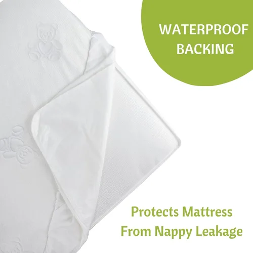 Vista 9 de Vesta Baby Protector de colchón para cuna, resistente al agua, suave jacquard, sábana bajera ajustable de rayón de bambú natural para bebés y niños