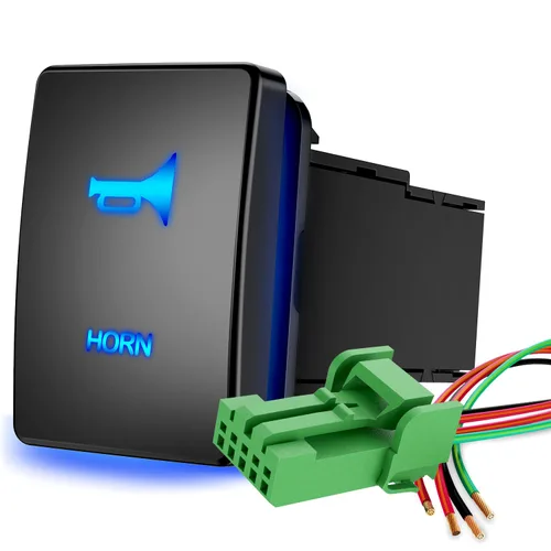 Vista 11 de Nilight Interruptor de Batería de Botón de Encendido/Apagado AUX 12V con Cable Conector Kit de Reemplazo de 1.28" x 0.87" para Toyota Sequoia