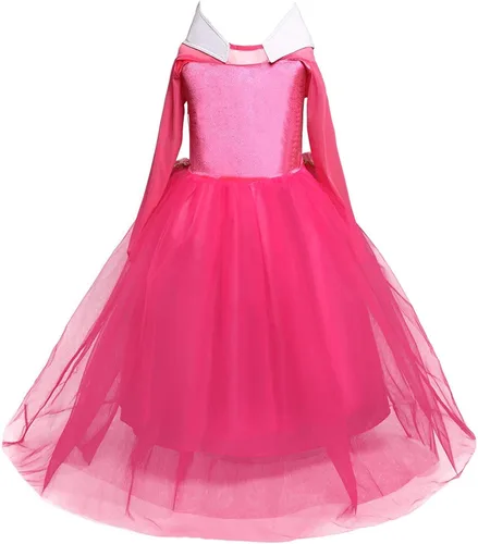 Vista 2 de MYZLS Disfraz de princesa para niñas, de belleza durmiendo, vestido de fiesta de Halloween