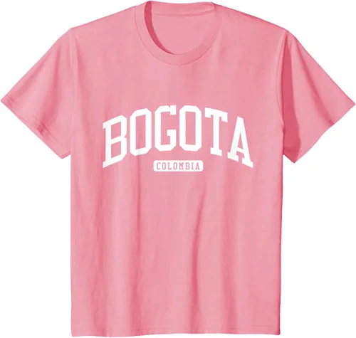 Vista 61 de Camiseta estilo universitario de Bogotá Colombia, Negro