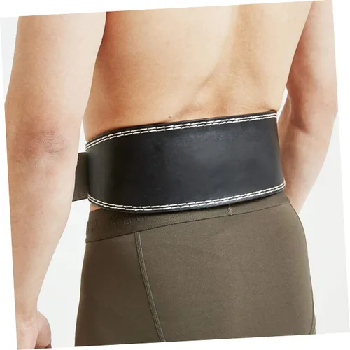 Vista 5 de BESPORTBLE Cinturón de ejercicio ajustable para hombre, cinturón de cintura para hombres, cinturón de sentadillas para la espalda, cinturón
