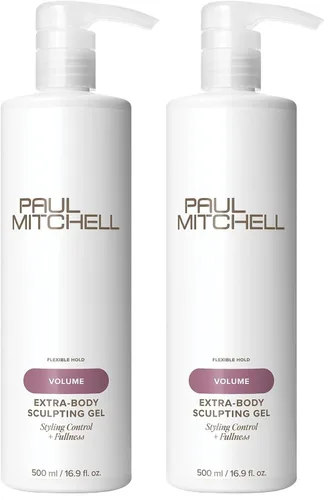 Vista 10 de Paul Mitchell Gel escultor extra corporal, añade plenitud + control de peinado, para cabello fino