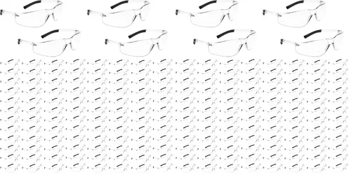 Vista 22 de Salfboy Gafas de seguridad transparentes a granel de 10 ANSI Z87.1, gafas protectoras resistentes a arañazos para trabajo, laboratorio, construcción