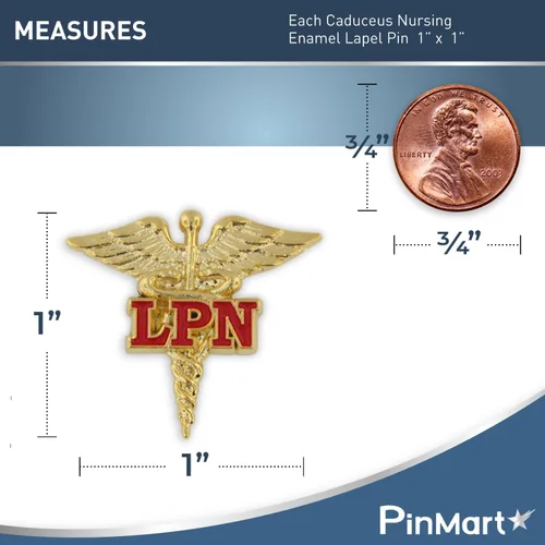 Vista 34 de PinMart s Caduceus - Pin de solapa esmaltado para enfermería, insignia ideal para CNA, accesorios de asistente médico, insignia de enfermera