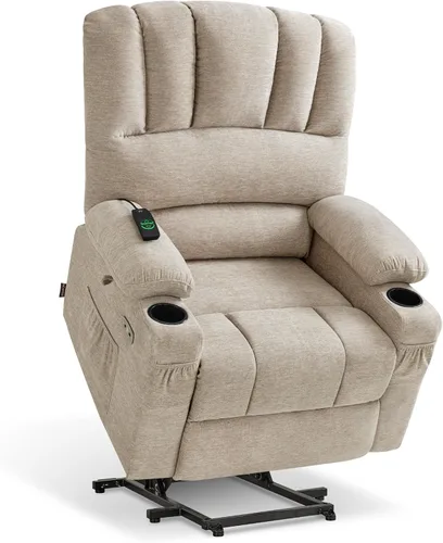 Vista 23 de MCombo Silla Reclinable Elevadora Eléctrica de Gran Tamaño para Ancianos, Silla Elevadora con Calor y Masaje, Reclinable Elevadora para Grandes