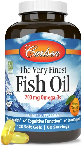 Vista 8 de El aceite de pescado muy fino 700 miligramos 120 + 30 sgels gratis