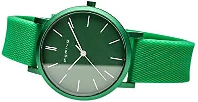 Vista 2 de BERING Unisex Analog Quartz True Aurora Collection Watch with Silicone Strap & Sapphire Crystal
