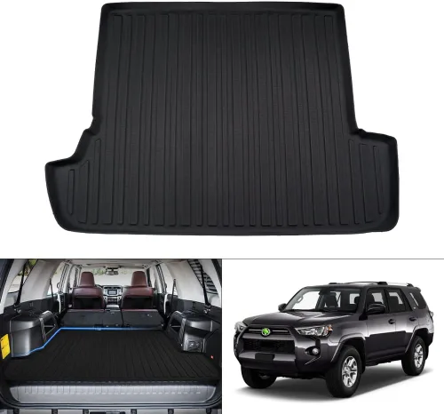 Vista 13 de KUST Alfombrilla de carga para maletero para Land Rover Discovery 4 LR4 2010-2016 (5/7 asientos) Cubierta trasera de goma Discoery 4 accesorios