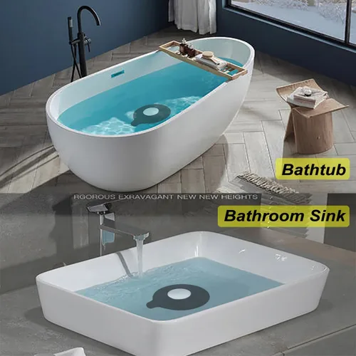 Vista 6 de Seatery Tapón para lavabo de baño, tapón de desagüe de bañera, tapón de drenaje de bañera, cubierta de drenaje de bañera, tapón de drenaje