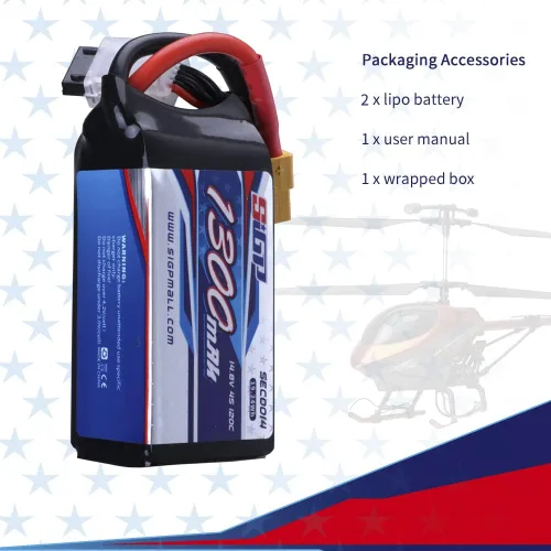 Vista 7 de 4S Lipo Batería 14.8V 1500mAh 120C Soft Pack con XT60 Plug para RC FPV Drone Helicóptero Avión Quadcopter 2 Paquetes