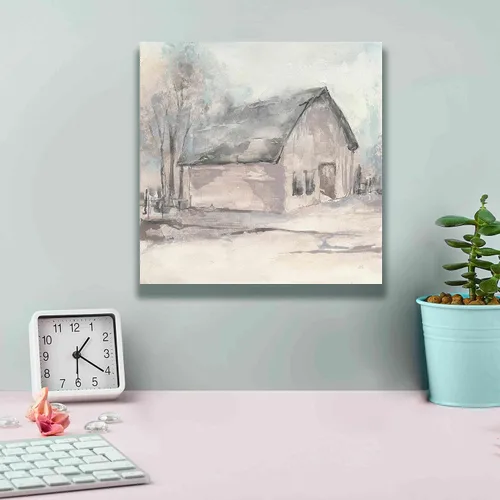 Vista 4 de Epic Graffiti "Barn I" de Chris Paschke, lienzo de arte de pared Giclée, 12 x 12 pulgadas