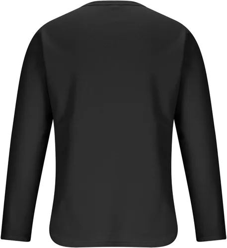 Vista 4 de Botón elástico pulóver suéter Camisas Hombre Cuello Alto sólido Camisetas túnica Manga Larga Blusa Deportiva Camiseta