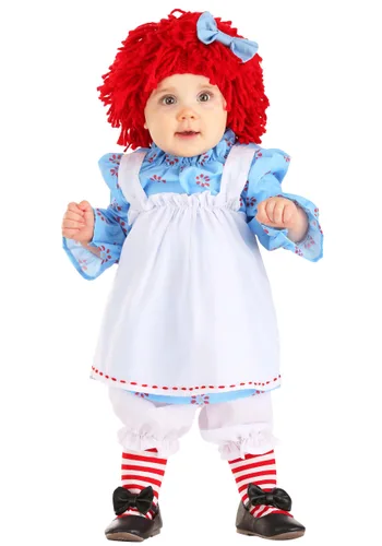 Vista 3 de Disfraz de Raggedy Ann para Bebés Multicolor