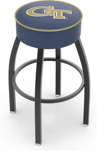 Vista 35 de The Holland Bar Stool Company L8B1-4 Georgia Tech - Taburete giratorio con base antiarrugas, color negro