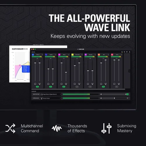 Vista 5 de Elgato Wave:3 Blanco con brazo de micrófono de bajo perfil, totalmente ajustable con canal de gestión de cables, perfecto para podcast, transmisión