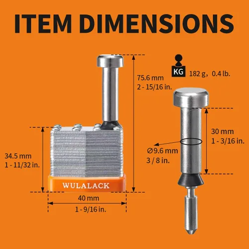 Vista 2 de WULALACK - Cerradura de pasador de acero laminado de 1.575 pulgadas, paquete de 6 candados de remolque con llave igual con enganche de 1-3/8