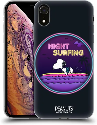 Vista 119 de Head Case Designs Funda de gel suave con licencia oficial de Peanuts Tropical Surf Snoopy Aloha Disco compatible con Apple iPhone 13 Mini Surf