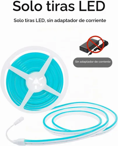 Vista 6 de YM E-Bright Tira de luces LED de neón de 12 V, cuerda de silicona para interiores y exteriores, 16.4 pies, 600SMD, impermeable, flexible, para Azul
