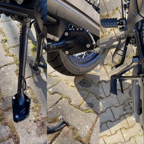 Vista 3 de Placa de soporte de extensión lateral de motocicleta compatible con SUZUKI V-strom 1050 1050XT 2020 2021 2022 Soporte de almohadilla de pie Vstrom
