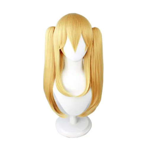 Vista 2 de Kakegurui Mary Saotome Meari Rubio Cola de Caballo Cosplay Peluca Cosplay Peluca Peluca