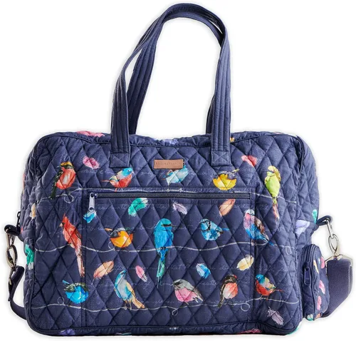 Vista 23 de Maison d' Hermine Bolsas de fin de semana para mujer, de algodón, acolchadas, para equipaje nocturno, bolsa de fin de semana para hombres, regalos