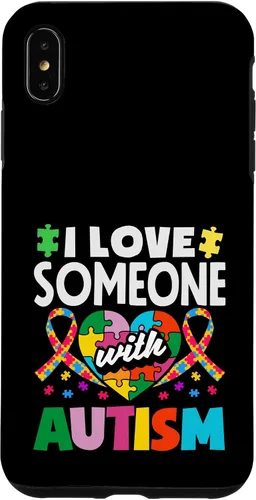 Vista 11 de Love Someone with Autism Awareness Puzzle Piece Ribbon Case for iPhone 16
