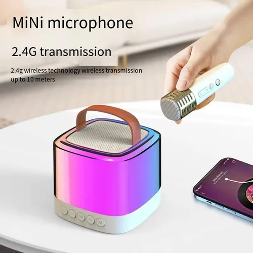 Vista 7 de Altavoz Bluetooth Home Audio inalámbrico para exteriores (interior) K Song Treasure Mini micrófono portátil Micrófono inteligente (micrófono único)