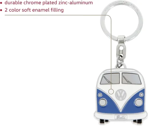 Vista 8 de BRISA VW Collection - Llavero de metal esmaltado Volkswagen con diseño de autobús T1