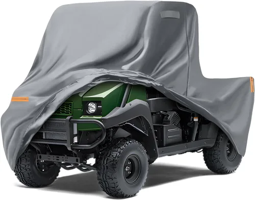Vista 27 de Cubierta impermeable para UTV compatible con Polaris, cubierta para exterior de 6 capas con ventilaciones de aire, cremallera en la puerta