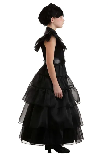 Vista 8 de Vestido de Disfraz Deluxe Rave'N Dance de Wednesday Addams para Niña Multicolor