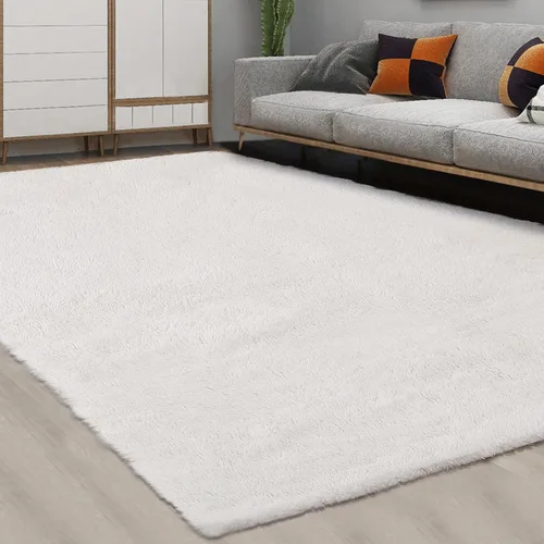 Vista 14 de CAROMIO Alfombra Corredor Esponjosa para Dormitorio Sala de Estar 2x6 Pies, Alfombras de Área Shag Alfombra de Felpa Suave Gruesa Larga de Piel Tie