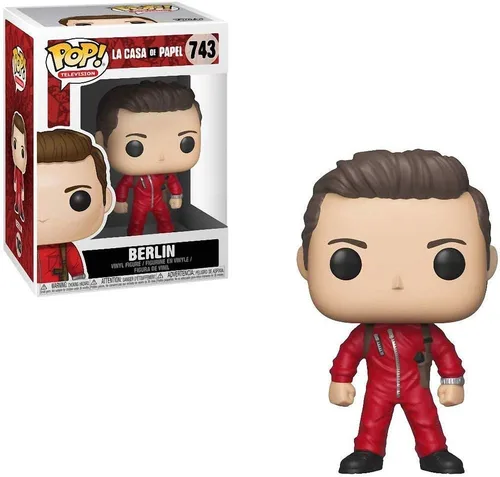 Vista 6 de POP Money Heist: La Casa De Papel - Figura de vinilo Berlin Funko Pop (empaquetado con funda protectora compatible con caja pop box), multicolor