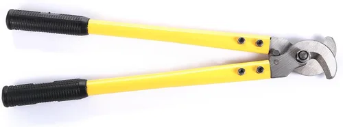 Vista 2 de Cortador de cable Alicates de alambre de brazo largo industrial resistente de 14 pulgadas Herramienta de mano Amarillo