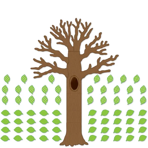 Vista 6 de Teacher Created Resources Árbol grande con hojas de lunares tablón de anuncios (TCR5435)