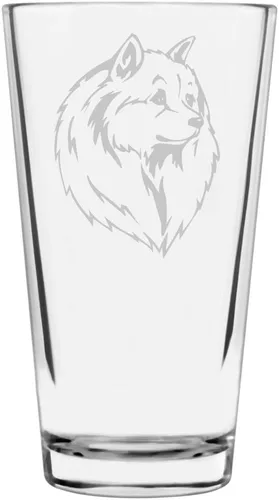 Vista 380 de Podenco Canario - Vaso de pinta de 16 onzas con temática de perro personalizado