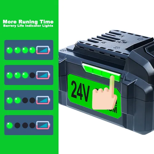 Vista 6 de DTK Reemplazo de batería para batería Flex 24V 5Ah FX0331-1 2 paquetes