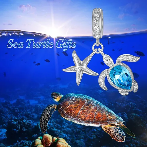 Vista 5 de AOBOCO Cuentas colgantes de plata de ley 925 para pulsera, adornadas con cristal de Austria