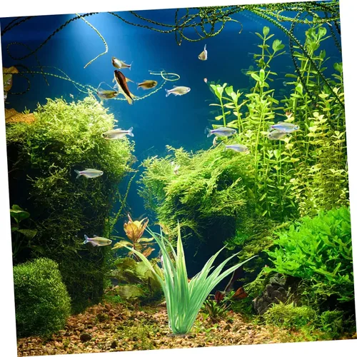 Vista 5 de 10 piezas de acuario paisajismo decoración de acuario plantas de plástico plantas de acuario agua viva decoración de acuario paisaje decoración