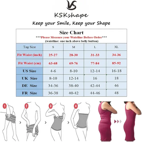 Vista 6 de KSKshape entrenador para cintura, moldeador para perder peso, modelador para controlar el abdomen, modelador para el cuerpo, transpirable, faja