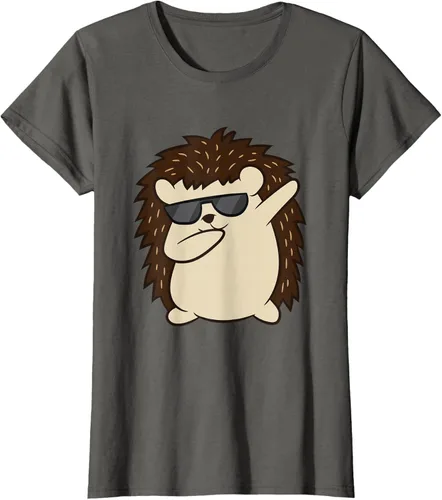 Vista 8 de Dabbing Hedgehog Funny Hedgehog Camiseta S